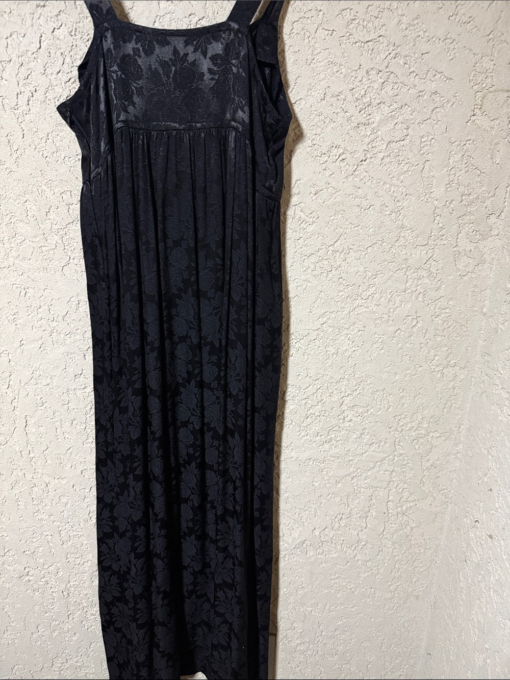 Moda International Black Tonal Jacquard Button Maxi Dress - Picture 5 of 6
